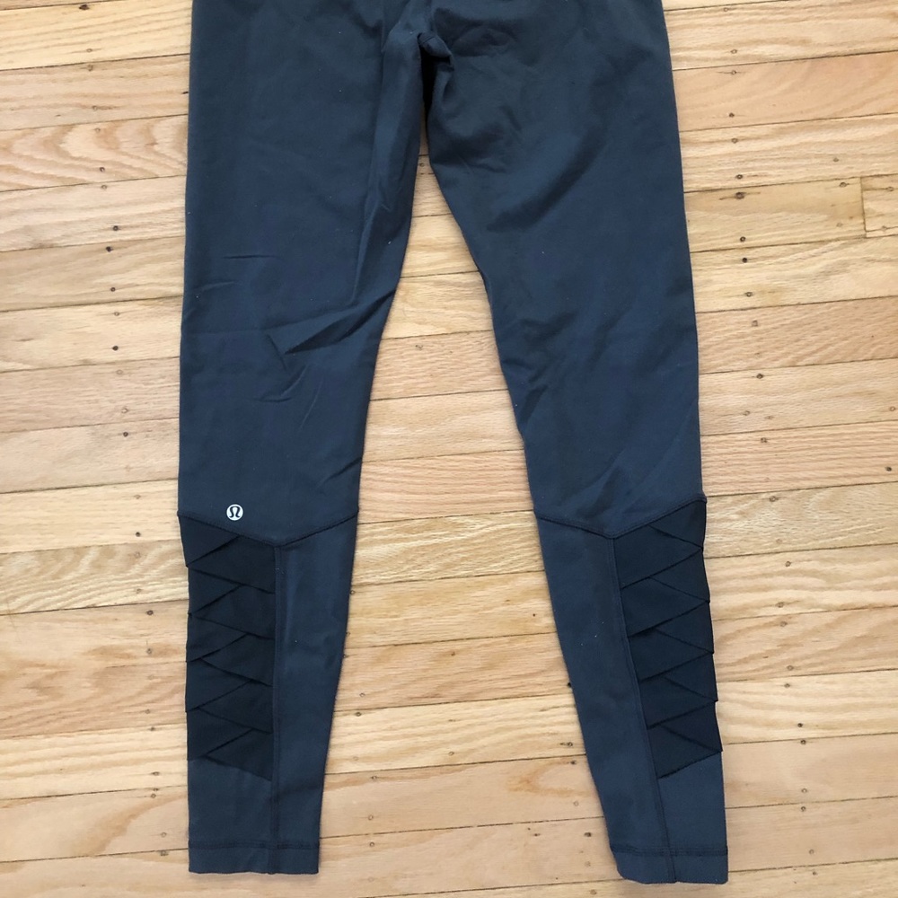 Lululemon Grey Leggings with Ruching